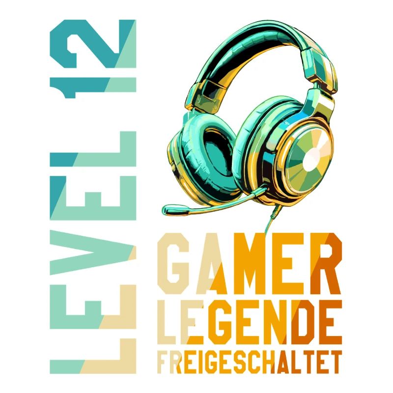 12. Geburtstag Junge Mädchen Gaming Level 12 Jahre