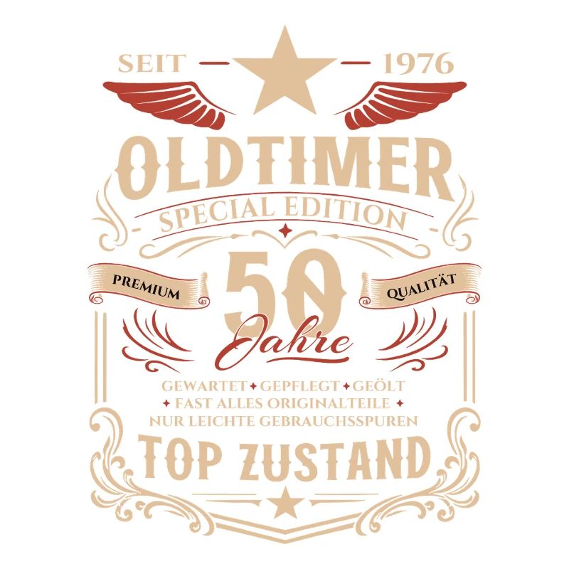 50. Geburtstag Geschenk Mann Oldtimer Vintage 1976