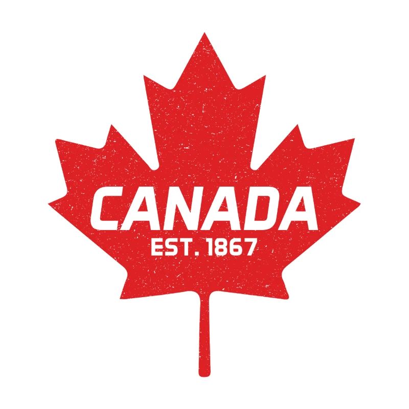 Canada Est 1867 Vintage Canada Maple Leaf