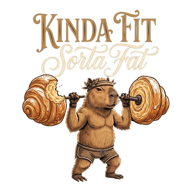 Kinda Fit Sorta Fat Capybara Gewichtheben