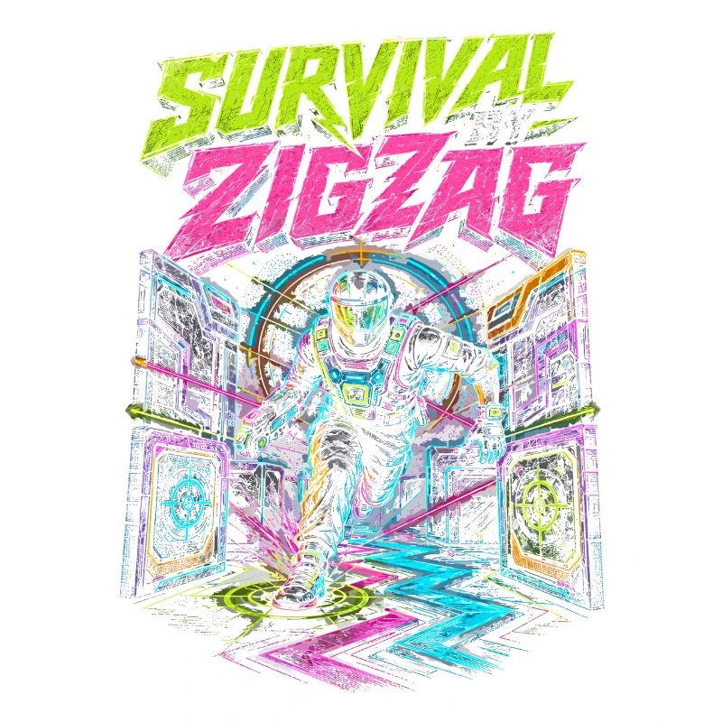 Survivance au laser tag en zigzag