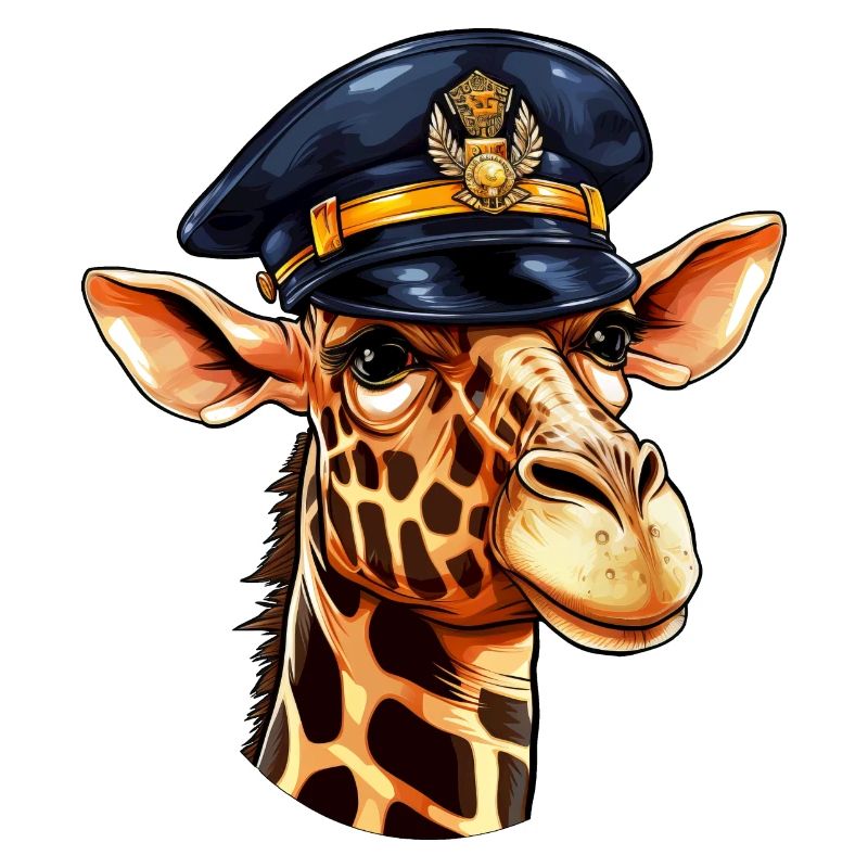 Giraffe Policeman