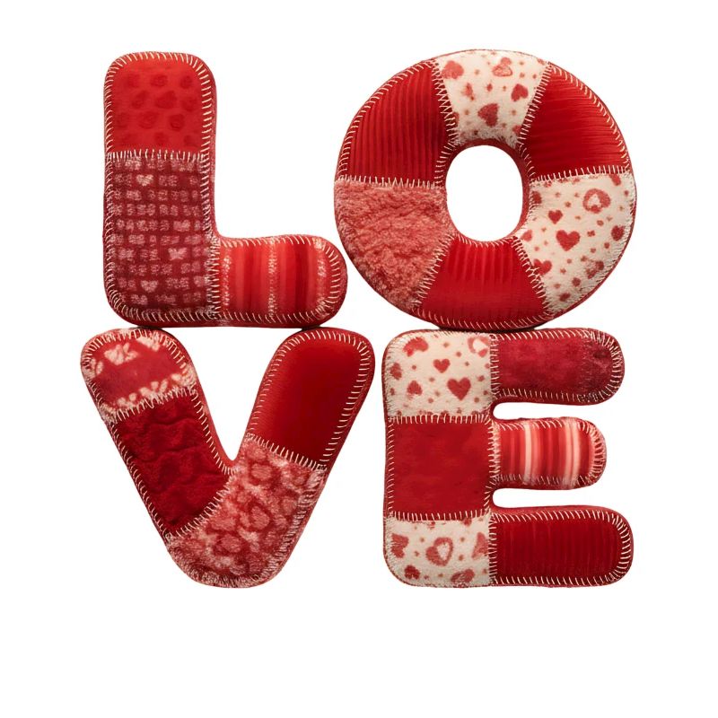 Patchwork Love Romantic Gift for Girlfriend