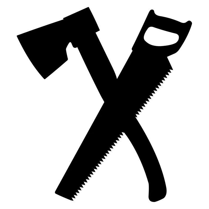Axe and saw for keep chopper, carpenter