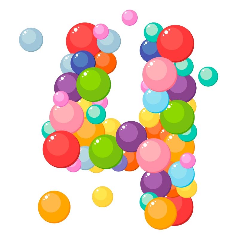 4ans, 4 ans, j'ai 4 ans, anniversaire 4 ans