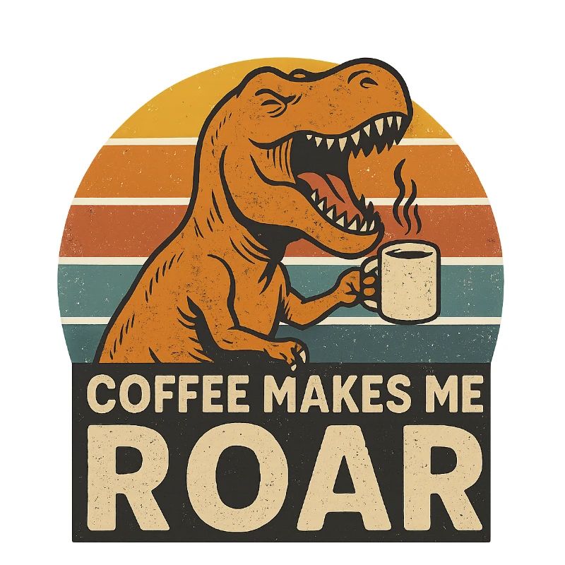 Dinosaure Café Roar Fun Design