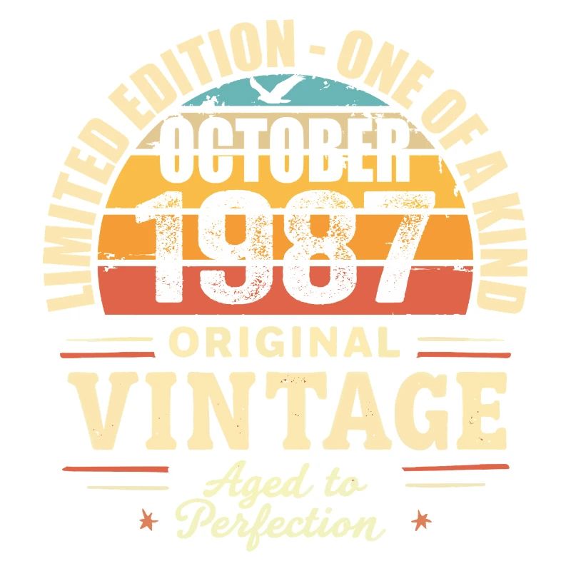 Retro October 1987 - birthday october 1987