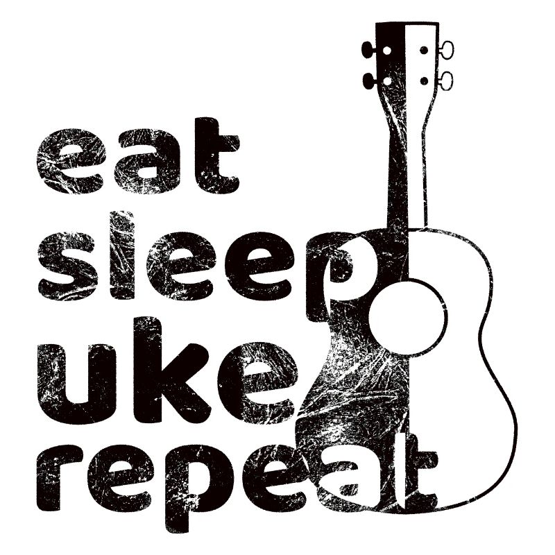 Mangez dormir UKE répéter! noir