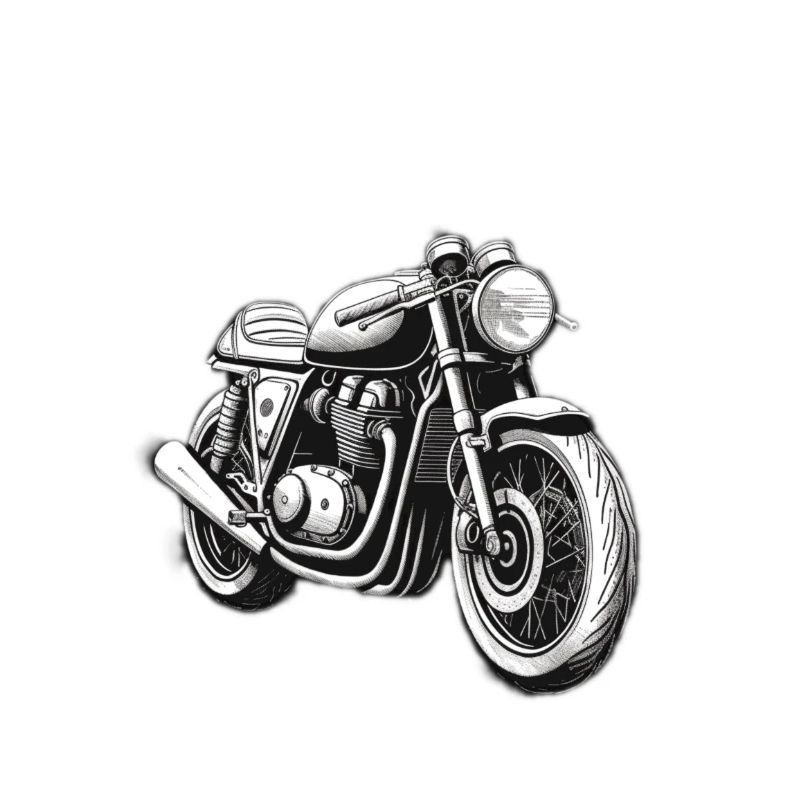 Oldtimer Motorcycle Racing white