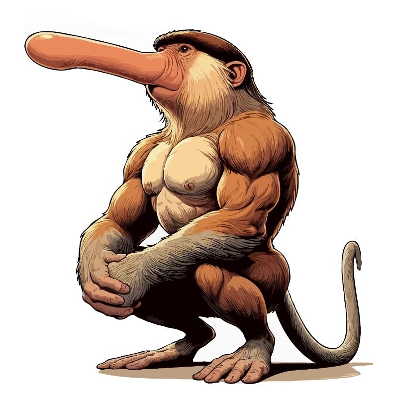 Proboscis monkey tough