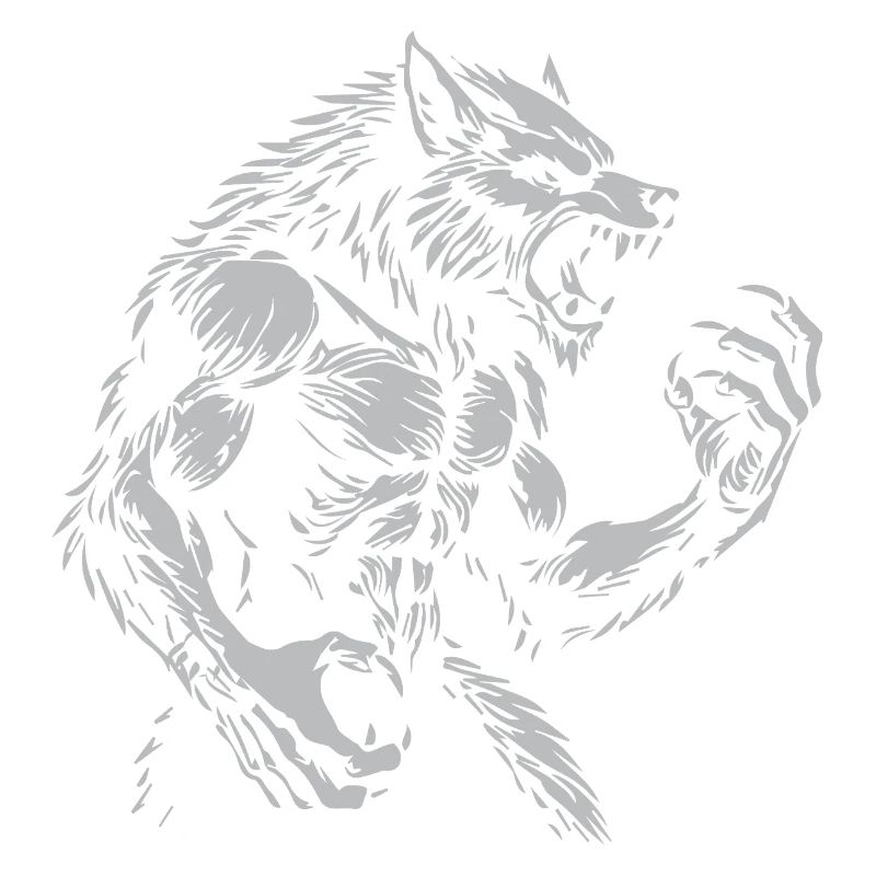 Grimmiger Warewolf Illustration