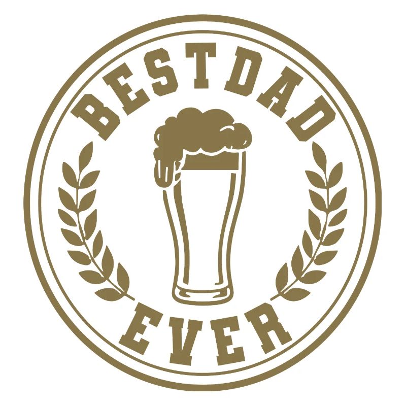 Best Dad Ever Beer Emblem for Dads