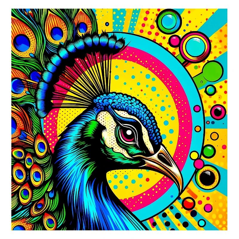 Peacock Pop Art