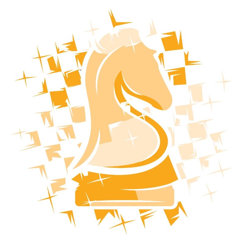 Chess Knight Couleurs Chess Pattern Illustration