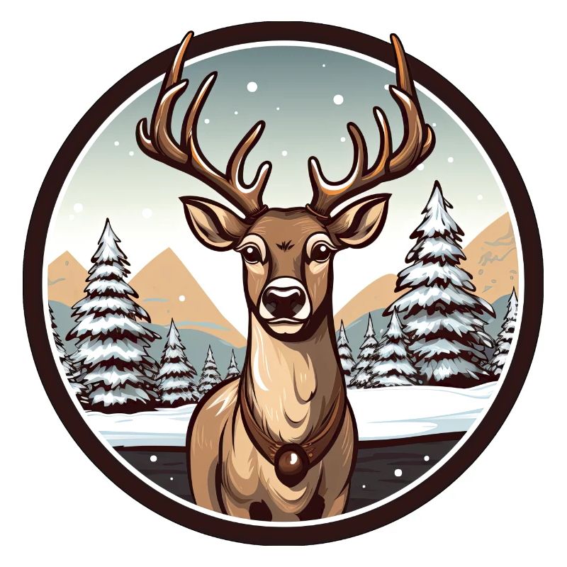 Deer in winter