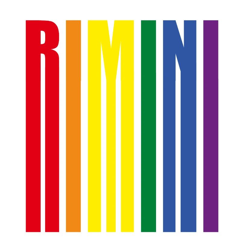 Rimini Regenbogen Pride Geschenk Urlaub Meer