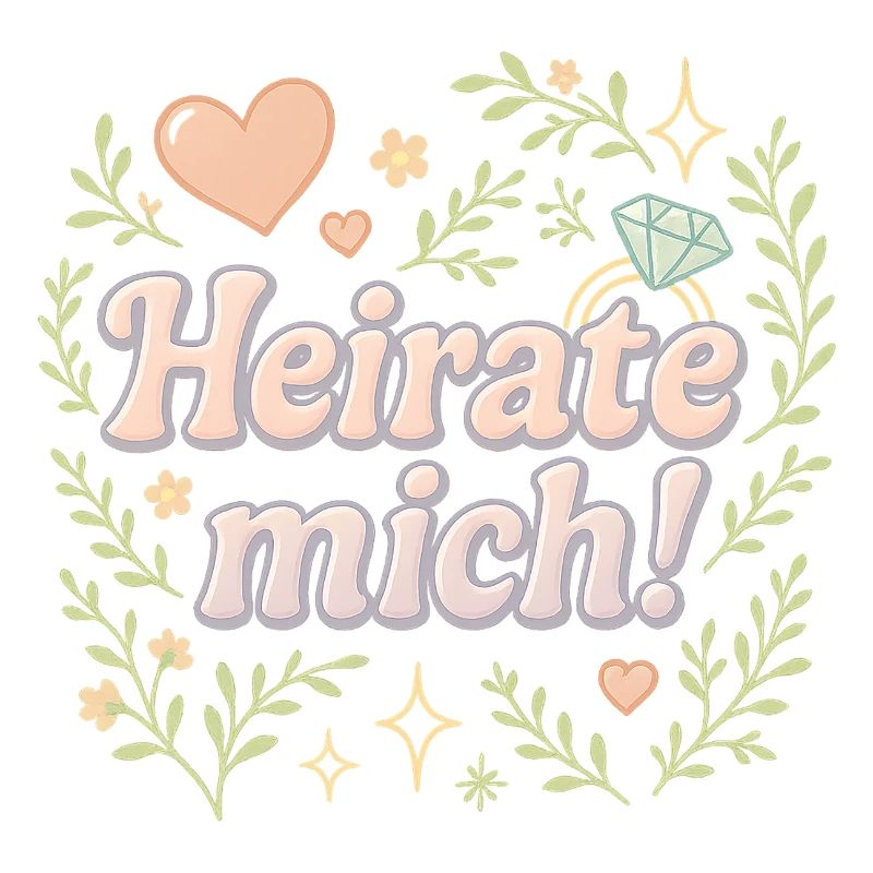 Marry Me / Design de déclaration