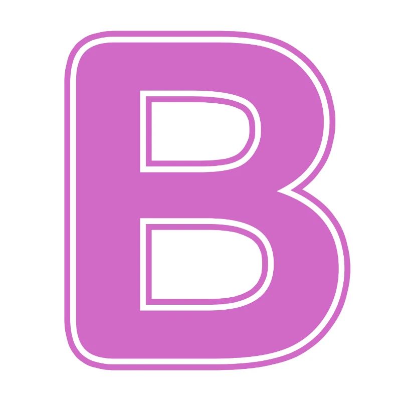 B Letter Alphabet Name Spelling Gift