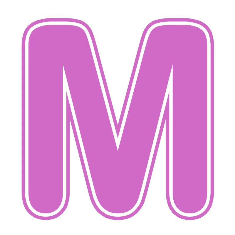 M Buchstabe Alphabet Name Buchstabieren Geschenk