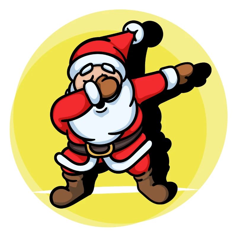 Cool Dab Dabbing Père Noël Noël