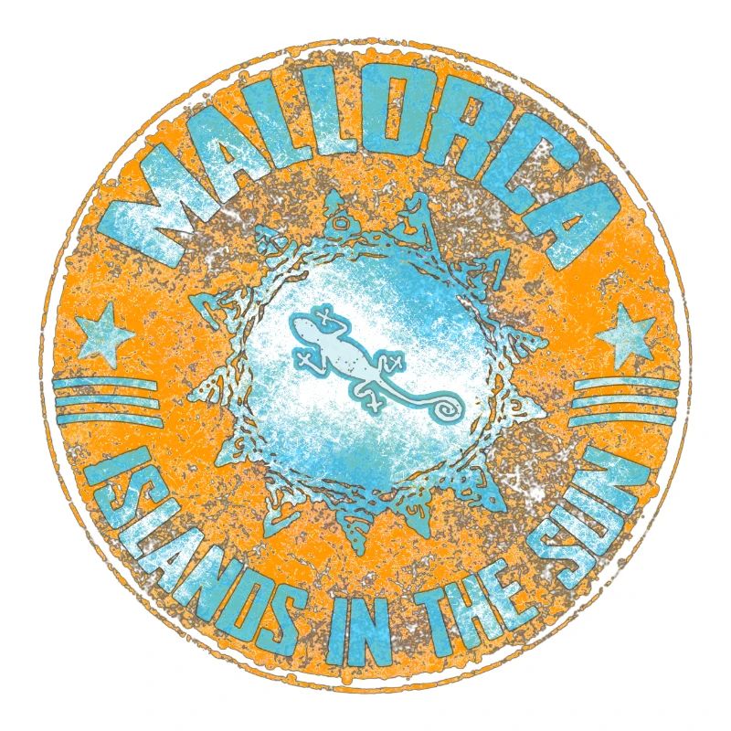 Lézard dans la conception du mandala