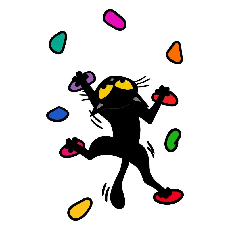 Bouldering cat kitten climbing Funny mountain