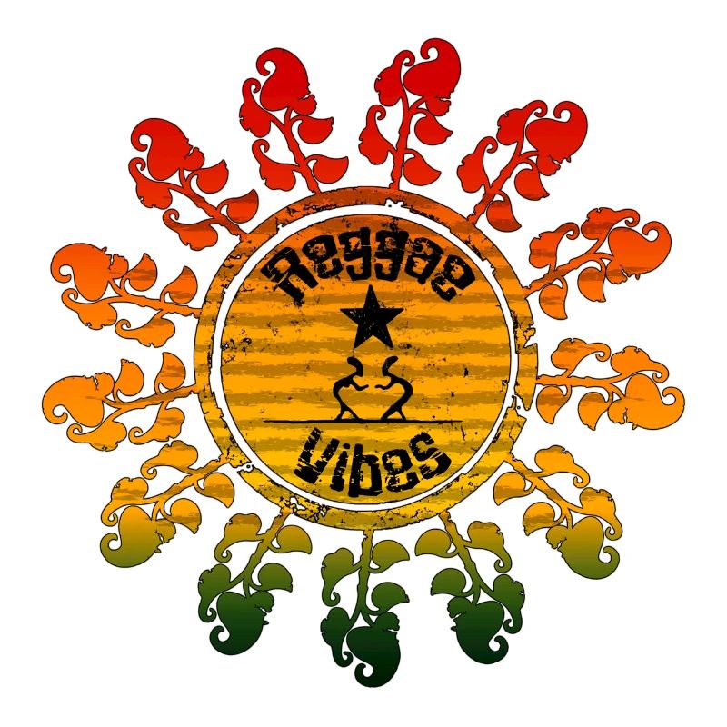 Symbole de paix hippie dans la conception de la roue solaire