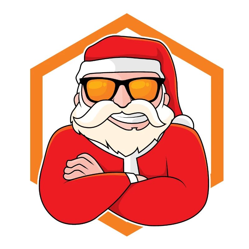 Cooler Weihnachtsmann