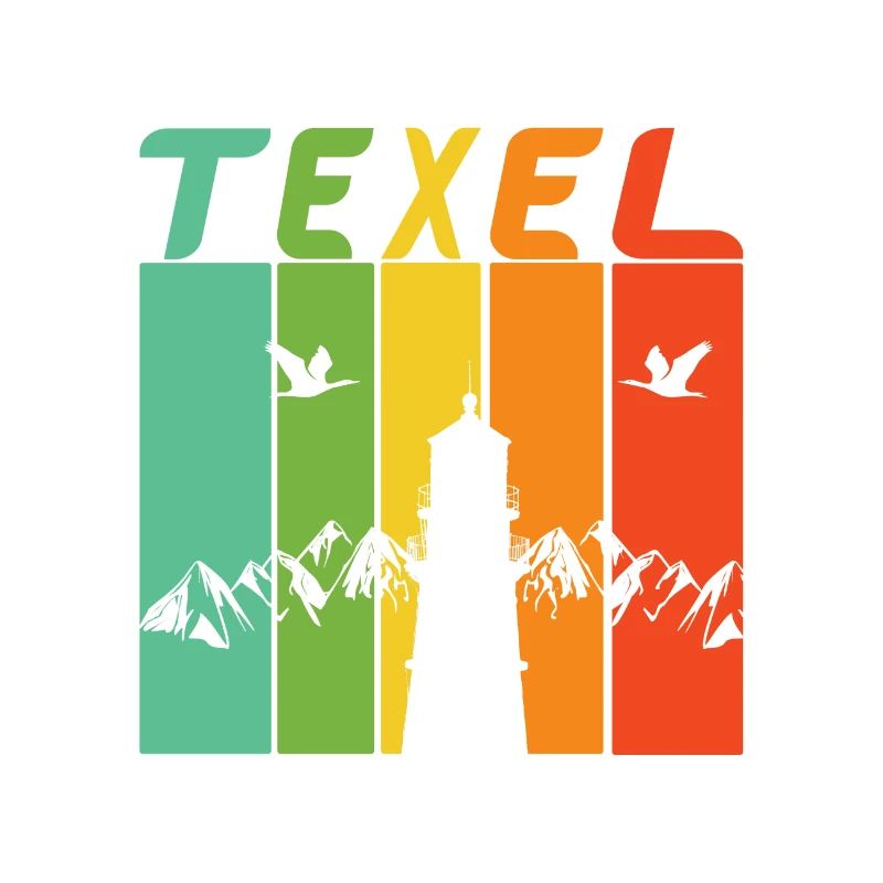 Texel Leuchtturm Design / Geschenk