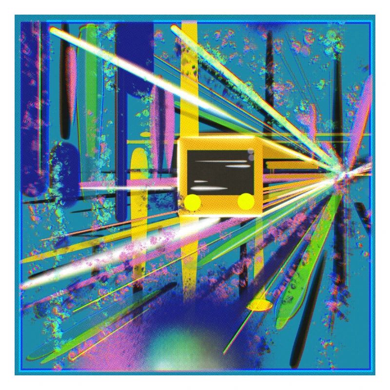 Abstrakte U-Bahn Berlin Graffiti Design