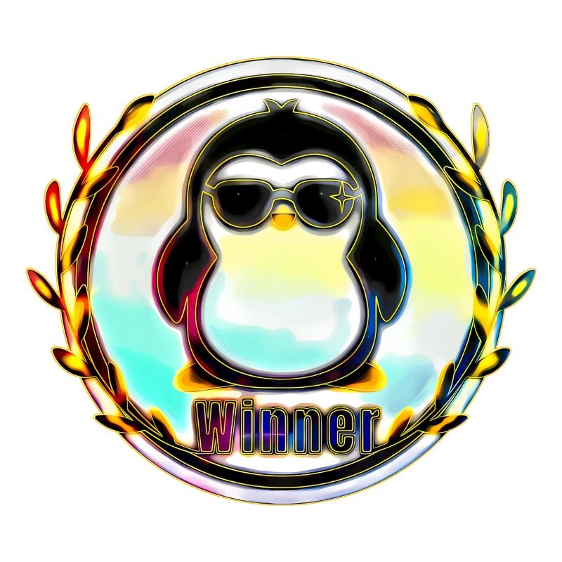 Sieger Pinguin Abzeichen