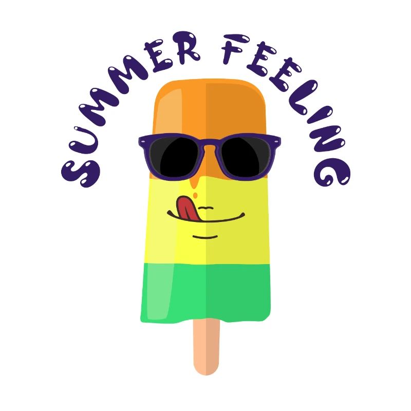 Ice cream with sunglasses Summer Feeling Summer