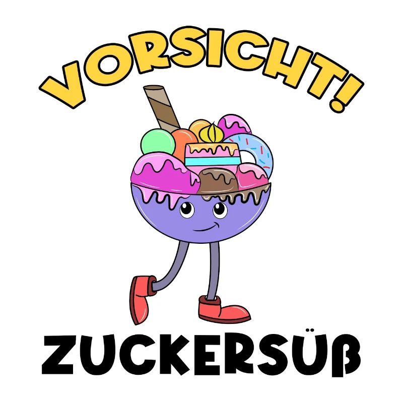 Süßigkeiten Naschen Nachspeise Statement Eis