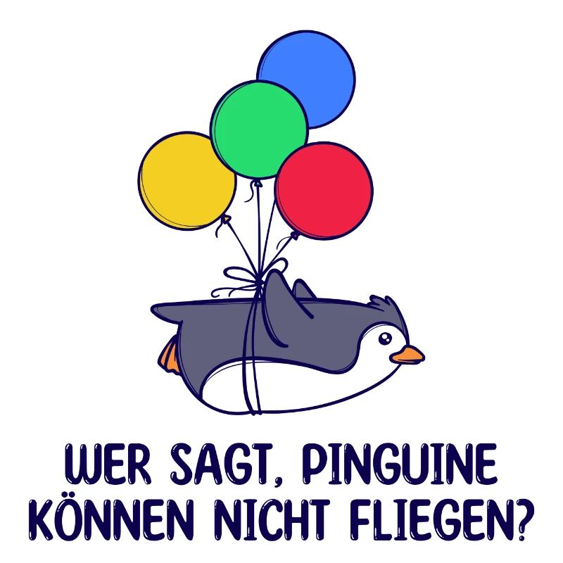 Luftballon Tier Vogel Pinguin Humorvoll Statement