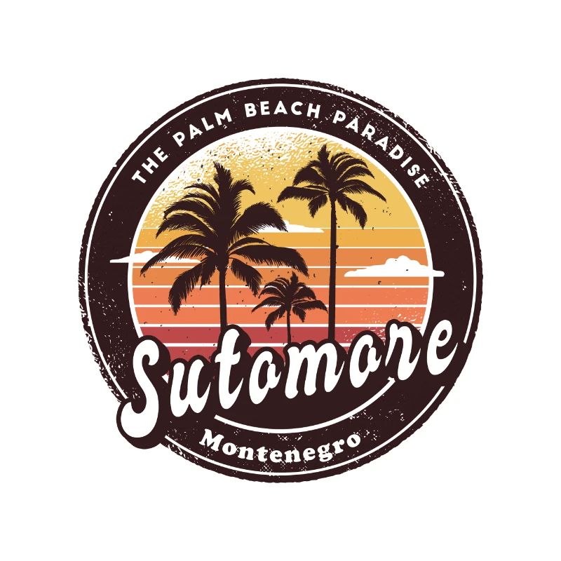 Conception de la plage de Sutomore au Monténégro