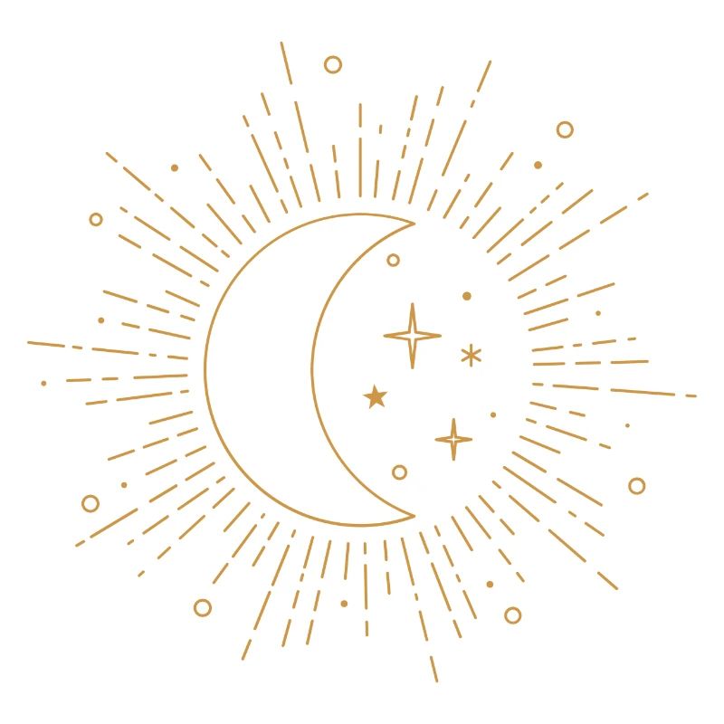 Mond Sternenhimmel