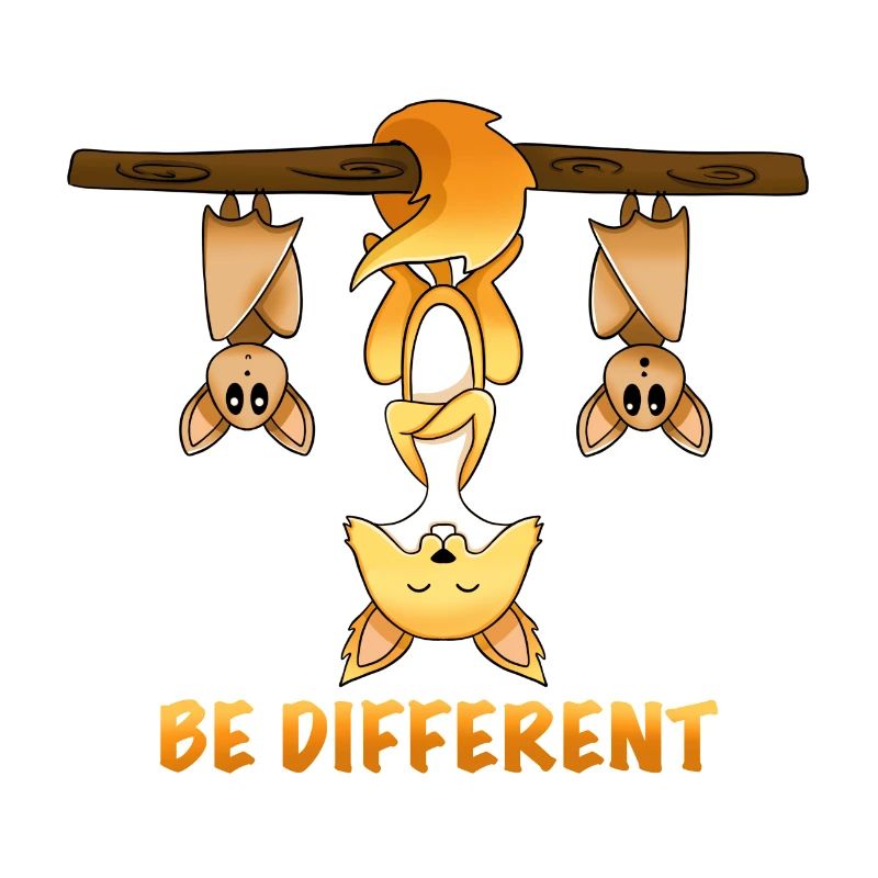 cute fox motif be different