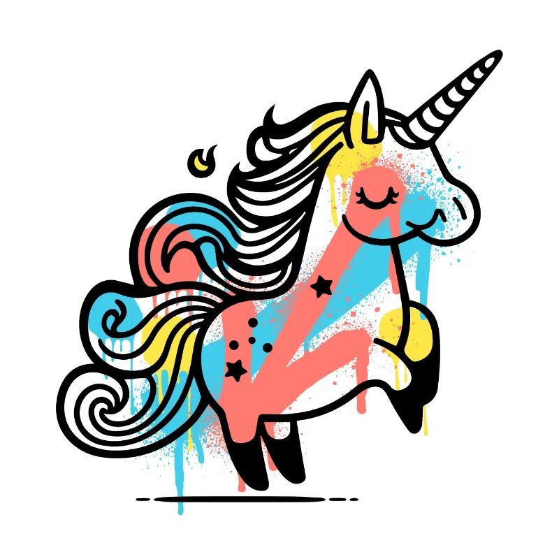 Colourful Whimsical Unicorn Design