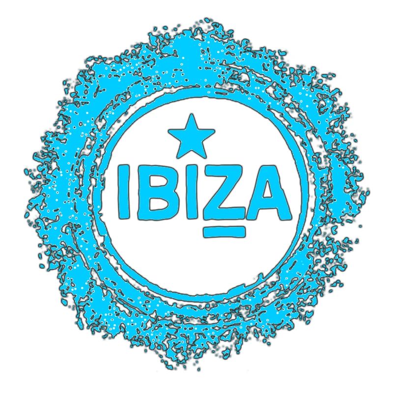 Conception de l’eau d’Ibiza avec étoile
