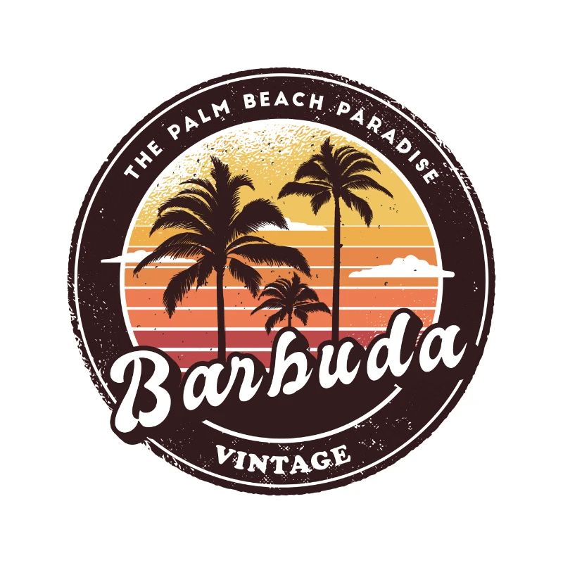 Barbuda palm tree design