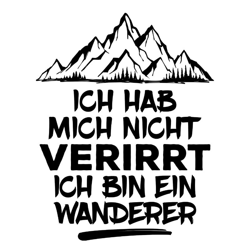 Wandern Bergwanderung Wanderer Statement Wanderung