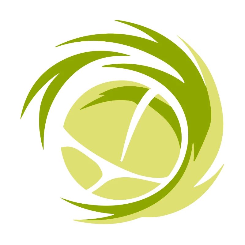 Minimalistisches Volleyball Logo
