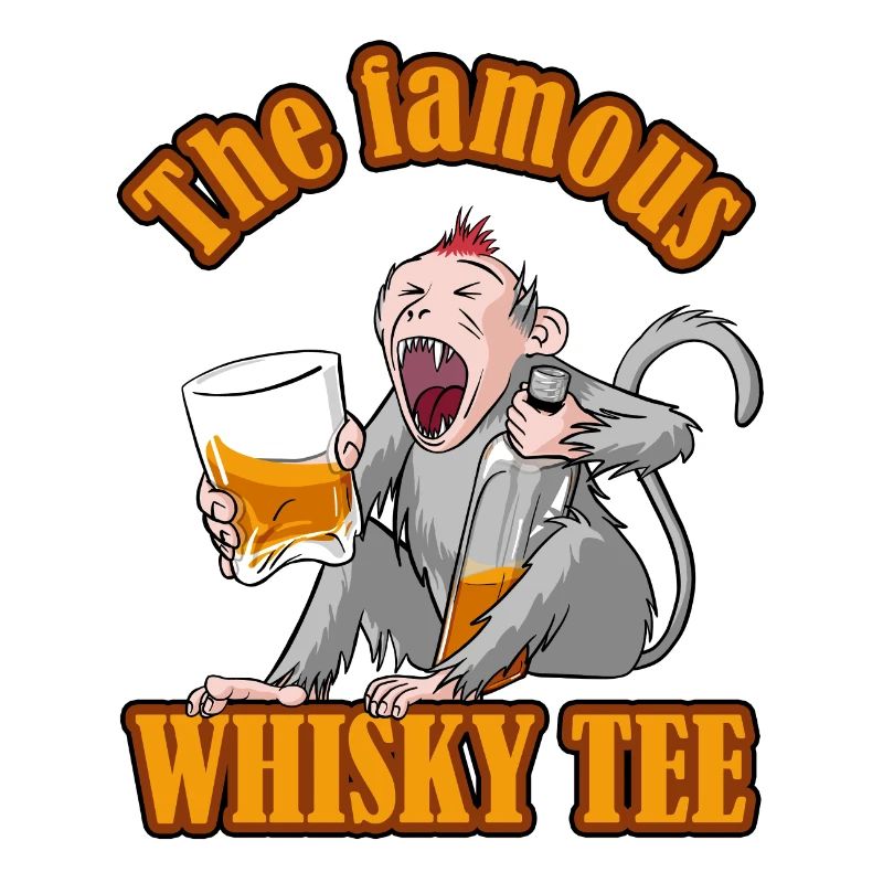 The Famous Whisky Tee – Aper‘Monkey Edition