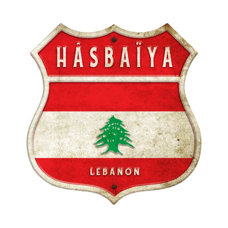 Hasbaiyya Libanon Wappen Flaggen Design