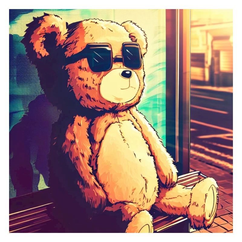 Teddy on Bus