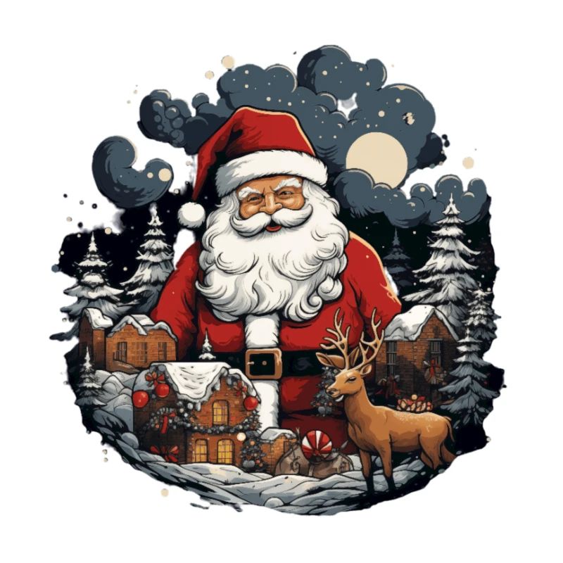 Weihnachtsmann Rentier