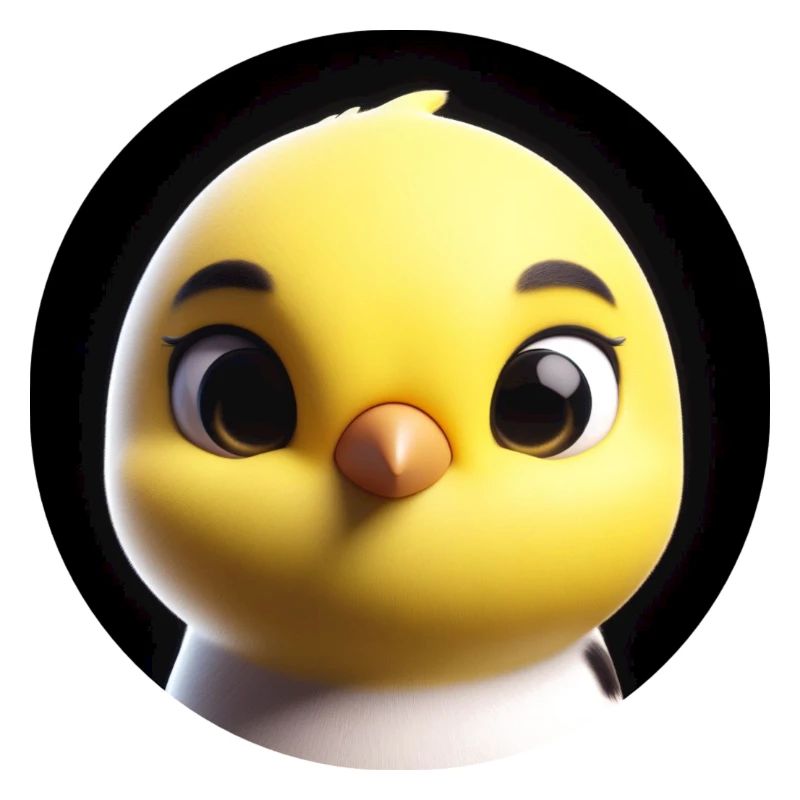 Poussins dans le style d’animation