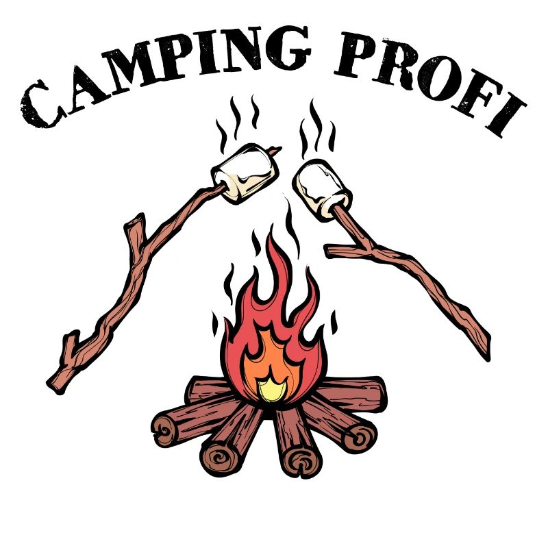 Camping Lagerfeuer Statement Wanderer Campingplatz