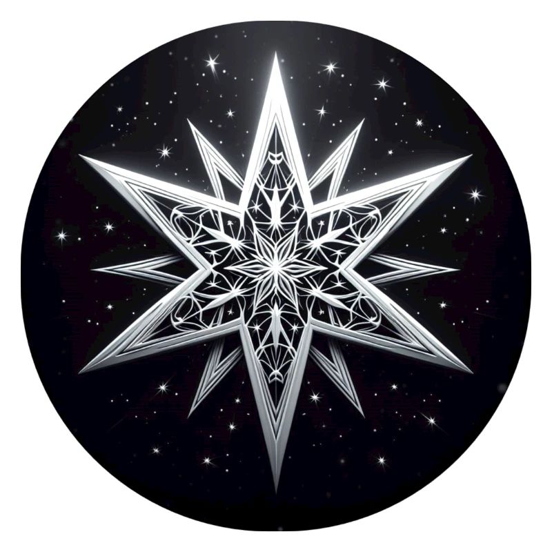 Étoile blanc gris pliage Art
