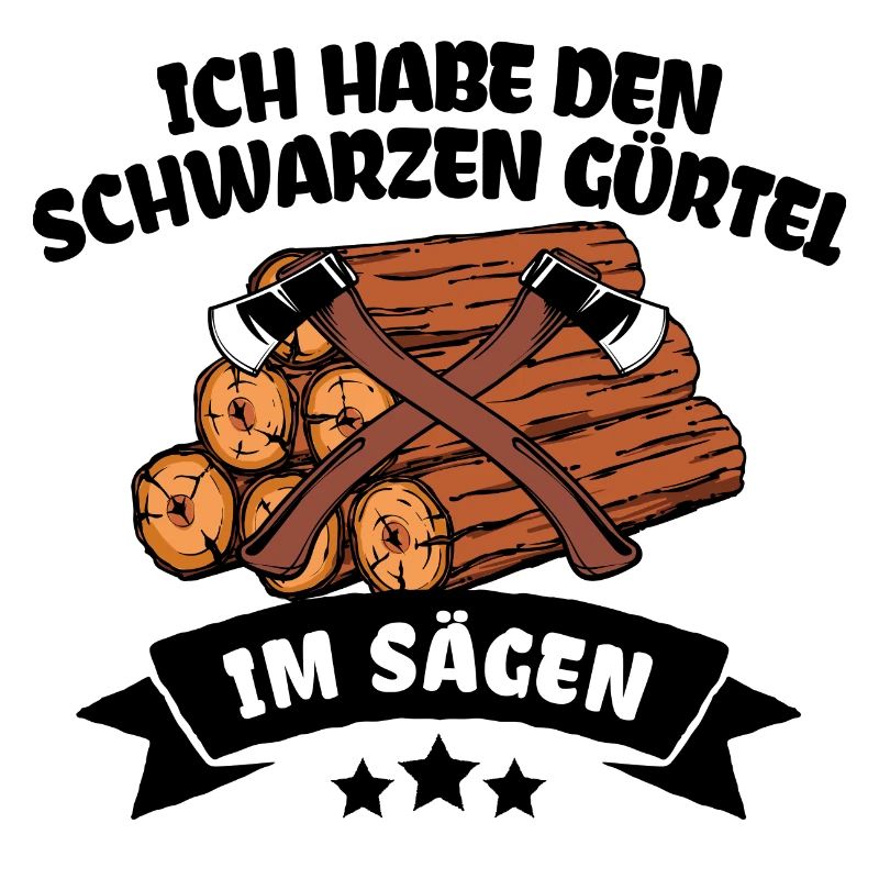 Holzfäller Statement Holzarbeit Holz Axt